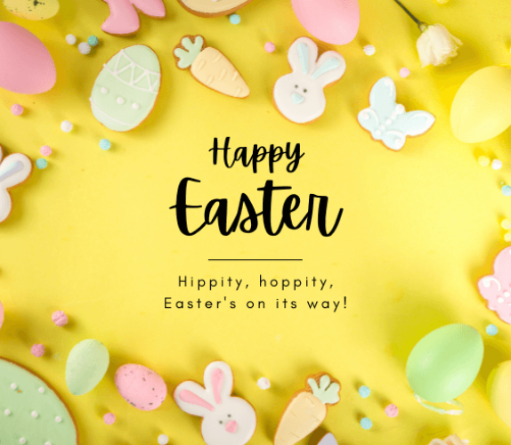 Happy Easter - Hippity, hoppity, Easter's on its way!