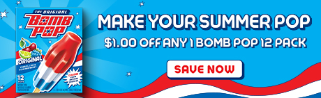   Make your summer pop with Bomb Pop popsicles - save now!